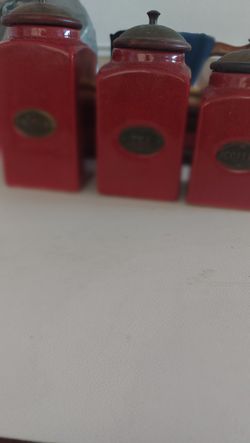 3 Piece Ceramic Kitchen Canisters