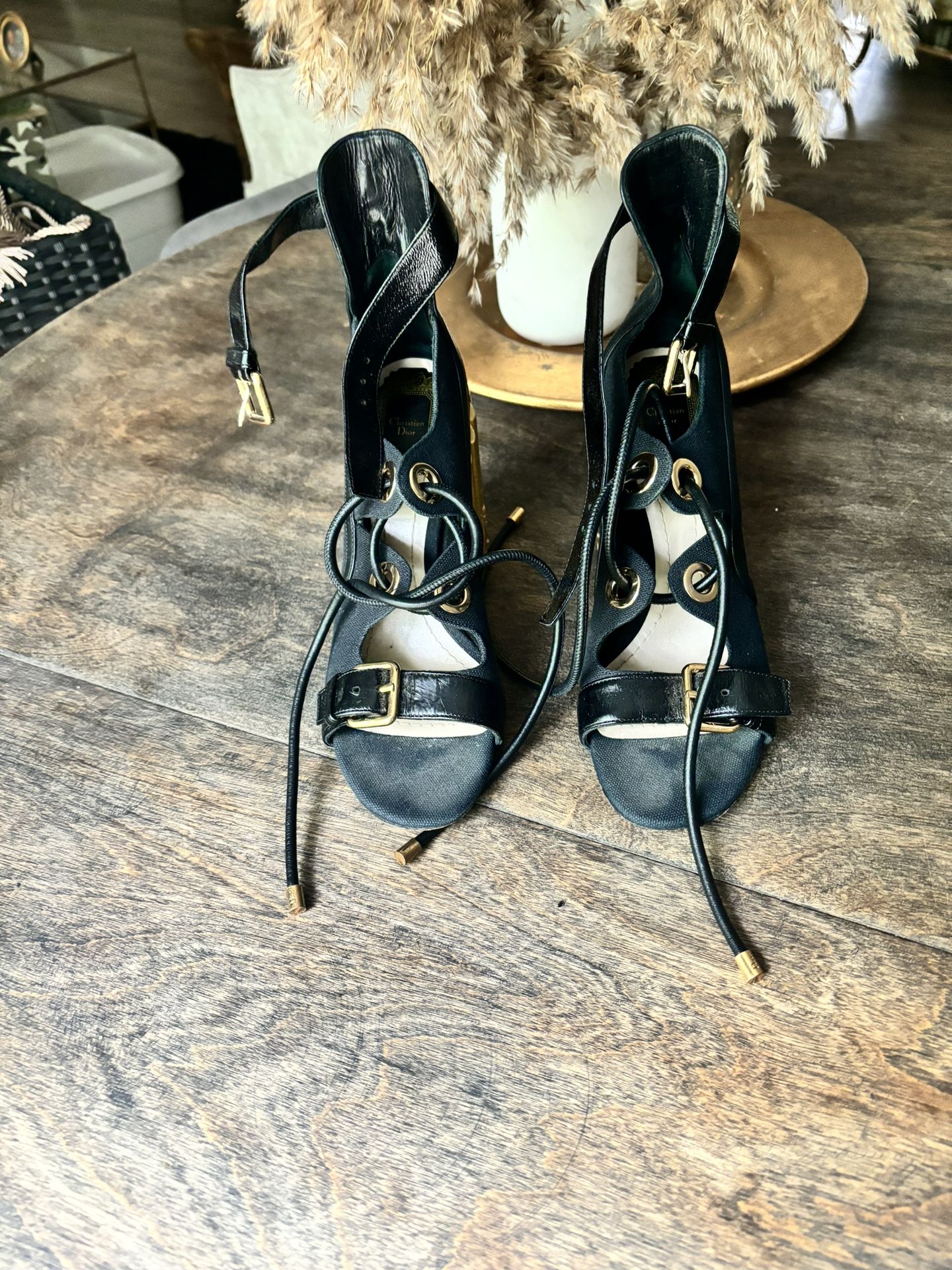 Authentic Christian Dior Strapy Heels Size 38 $125