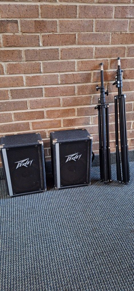 Vtg. Peavey Satellite Monitor Speakers (Read The Description)