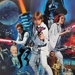ORIG 1977 STAR WARS MOVIE POSTER