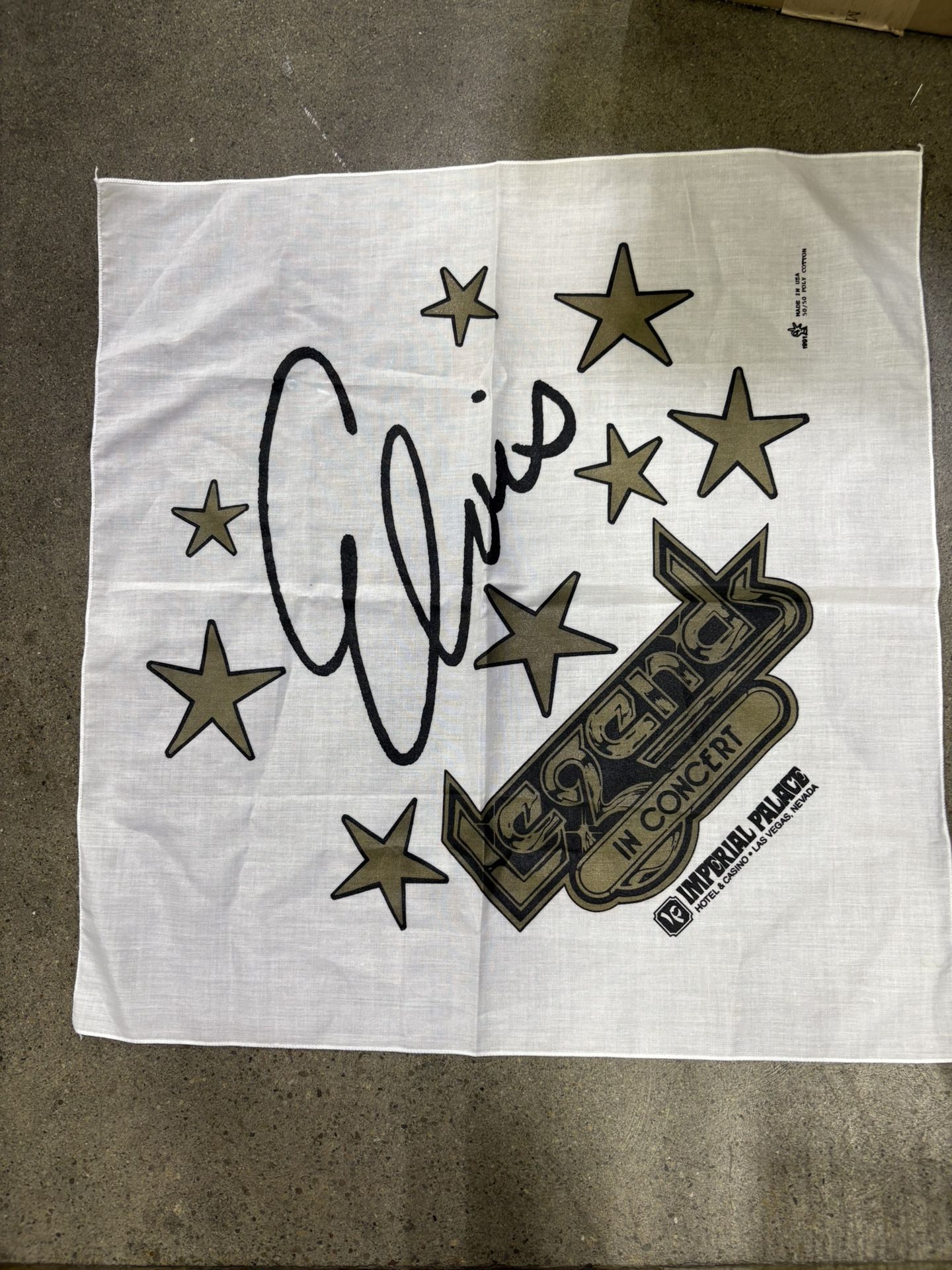 Vintage Elvis Concert Bandana Souvenir 