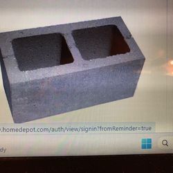 Concrete block, new, clean, Two Dollars Each