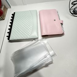 Binder 2 pieces  Pink en green