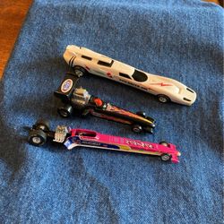 Vintage Toys Race Cars Set Of 3 Pen Racer NHRA Race Car & Hartman