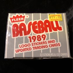 1989 Fleer Baseball Logo Stickers And Update Cards