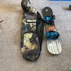 Burton Prime Snowboard (152) + K2 Bindings+ Burton Bag
