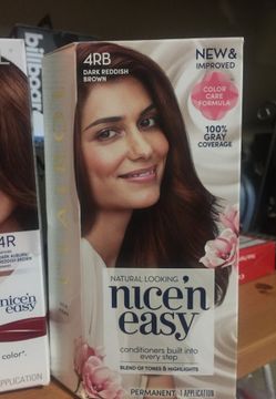 Hair color dark reddish