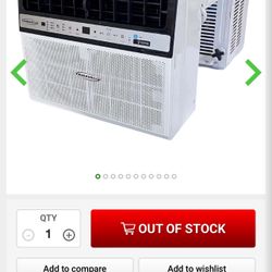 Soleus Air WS4-10EHW-301 10,000 Saddle Mini Split AC Window Air Conditioner, White