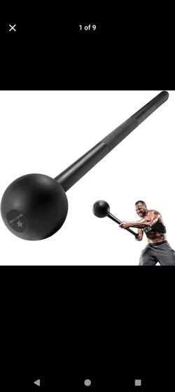 Yes4All Steel Mace Bell, Solid Steel Weighted Club for Strength Training
Diamond-Knurled Grip & Solid Steel Build Improve Swing Control, Grip Strength
