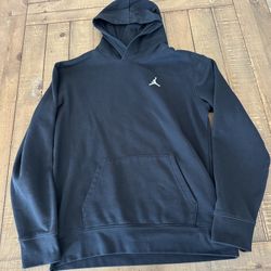 Jordan Brooklyn Fleece Black Hoodie Boys Grade School Size XL