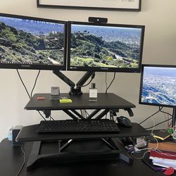 Standing Desk Convertor Monitor Mount Arm UPLIFT DESK