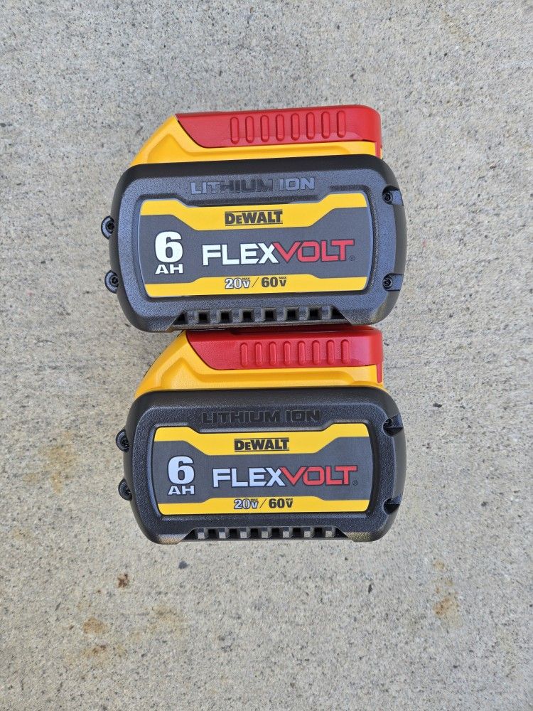Dewalt 60v Flexvolt Batteries Brand New Price For Both