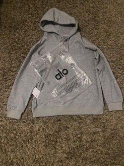 Alo Yoga Grey Pullover Hoodie