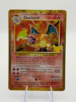 Charizard Holo Pokémon Card 4/102 30th Celebrations