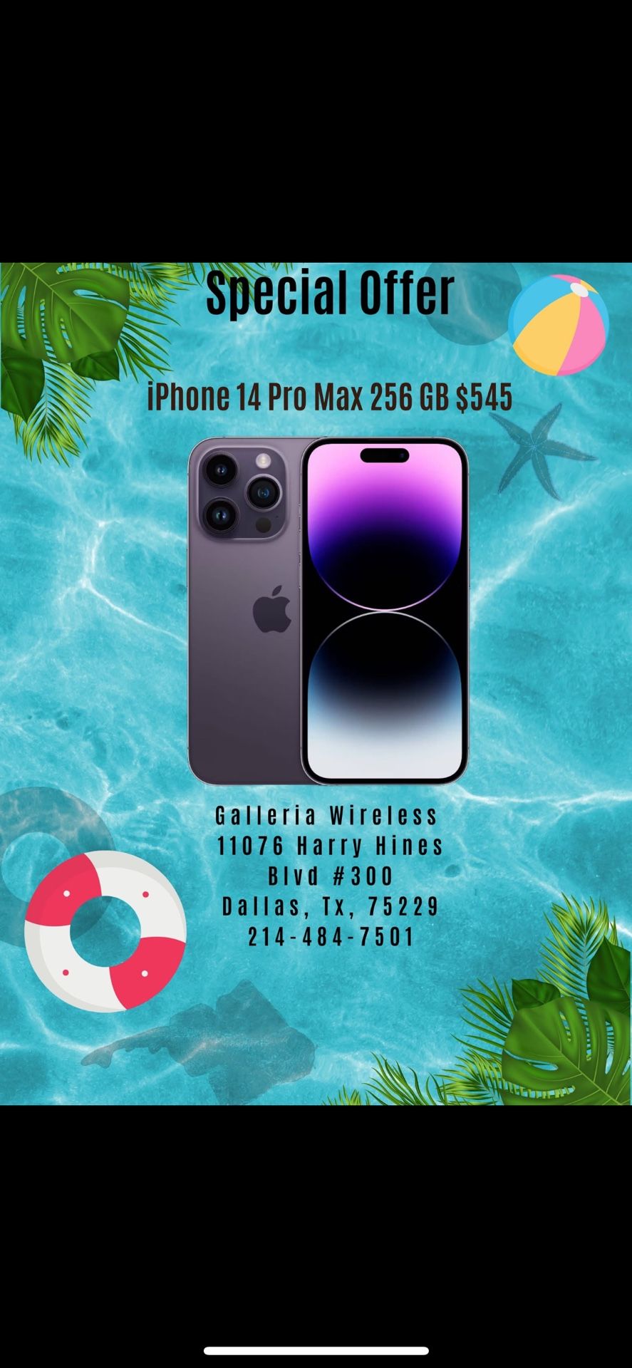 iPhone 14 Pro Max 256 Gb Unlocked