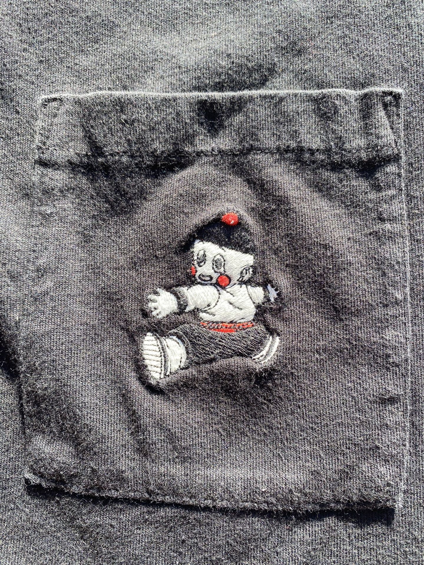 Uniqlo X Dragonball Chiaotzu Pocket small T Shirt Black goodbye TENSAN