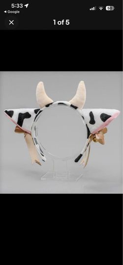 Cow Ears and Horns Costume Headband