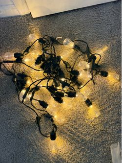 Multi-color plug in patio string lights