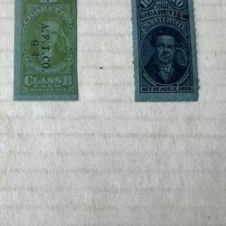 United States Cigarettes And Alcohol Revenue Tax Stamps 