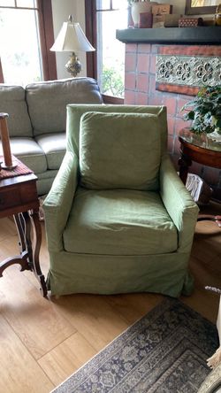 Restoration Hardware swivel glider chair