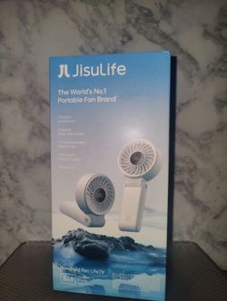 Brand NEW! 🌬️  JisuLife-Portable Fan - handheld / desktop / neck hanging(((PENDING PICK UP TODAY)))