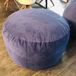 Cordaroys Bean Bag FULL Convertible bean bag/chair in chenille In Blue .