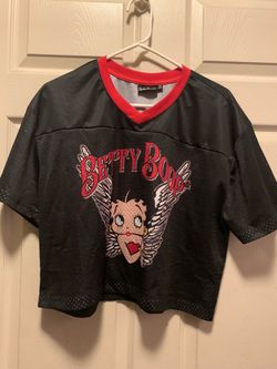 Betty Boop black mesh angel wings jersey -size  M