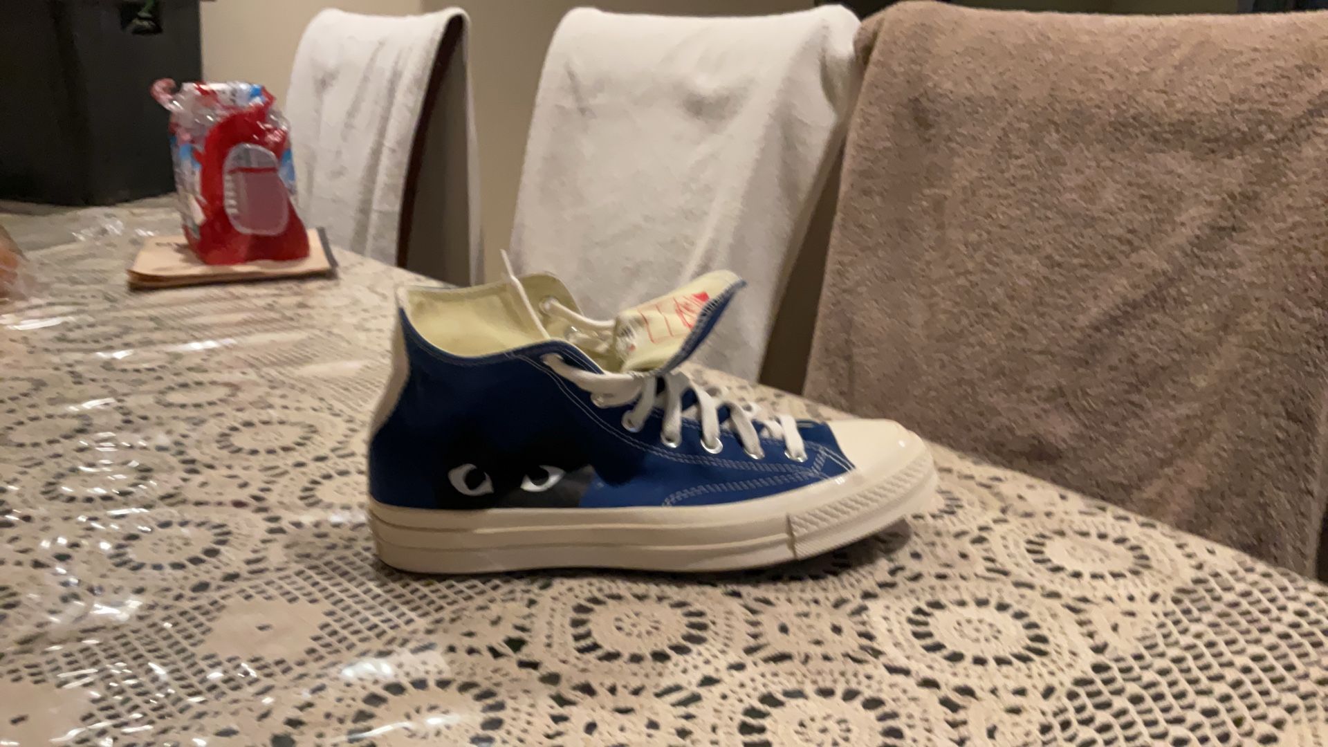 Converse Chuck Taylor All Star 70 Hi Comme des Garcons PLAY Blue Quartz