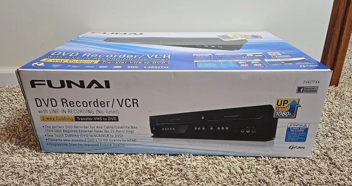 Funai ZV427FX4 DVD Recorder / VCR Combo New In Box
