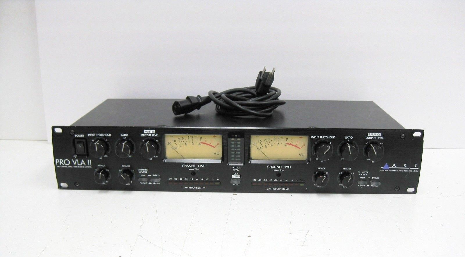 ART Pro VLA II 2 Channel Opto / Tube Leveling Amplifier Amp