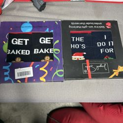 Funny Socks Gift Set - Get Baked & The Ho's I Do It For