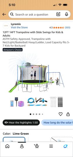 Trampoline play set