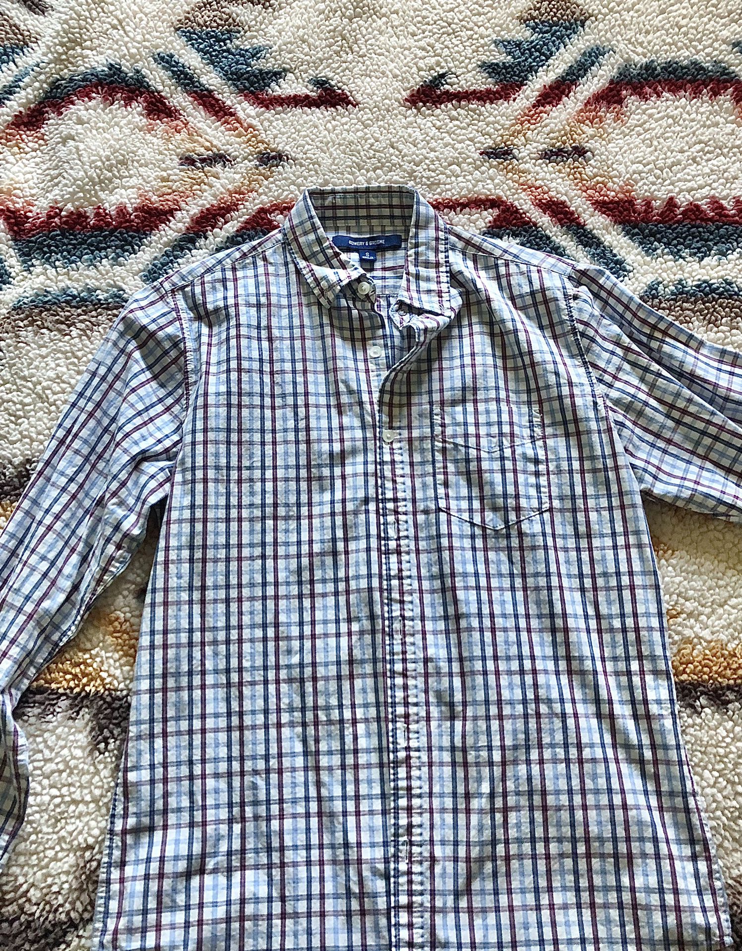 Bowery & Broome Plaid Button Up 
