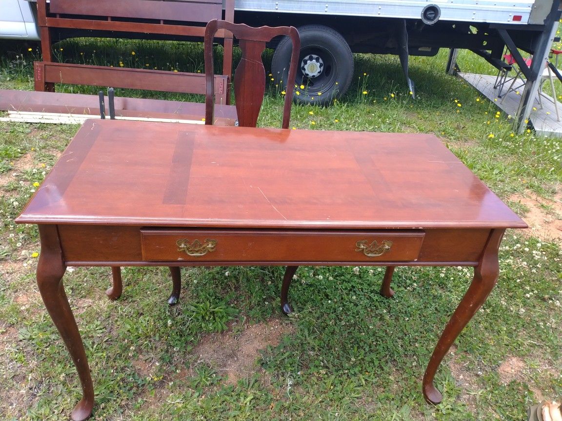 Antique Desk And Chair