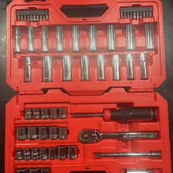 CRAFTSMAN 61 -Piece Metric and standard (SAE) Mechanics Tool Set with Hard Case