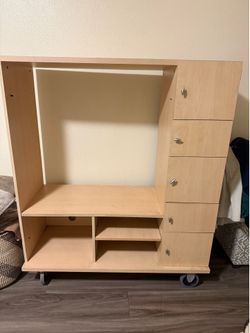Media furniture (H 55.5” x L 47.5” x 17.5” D)