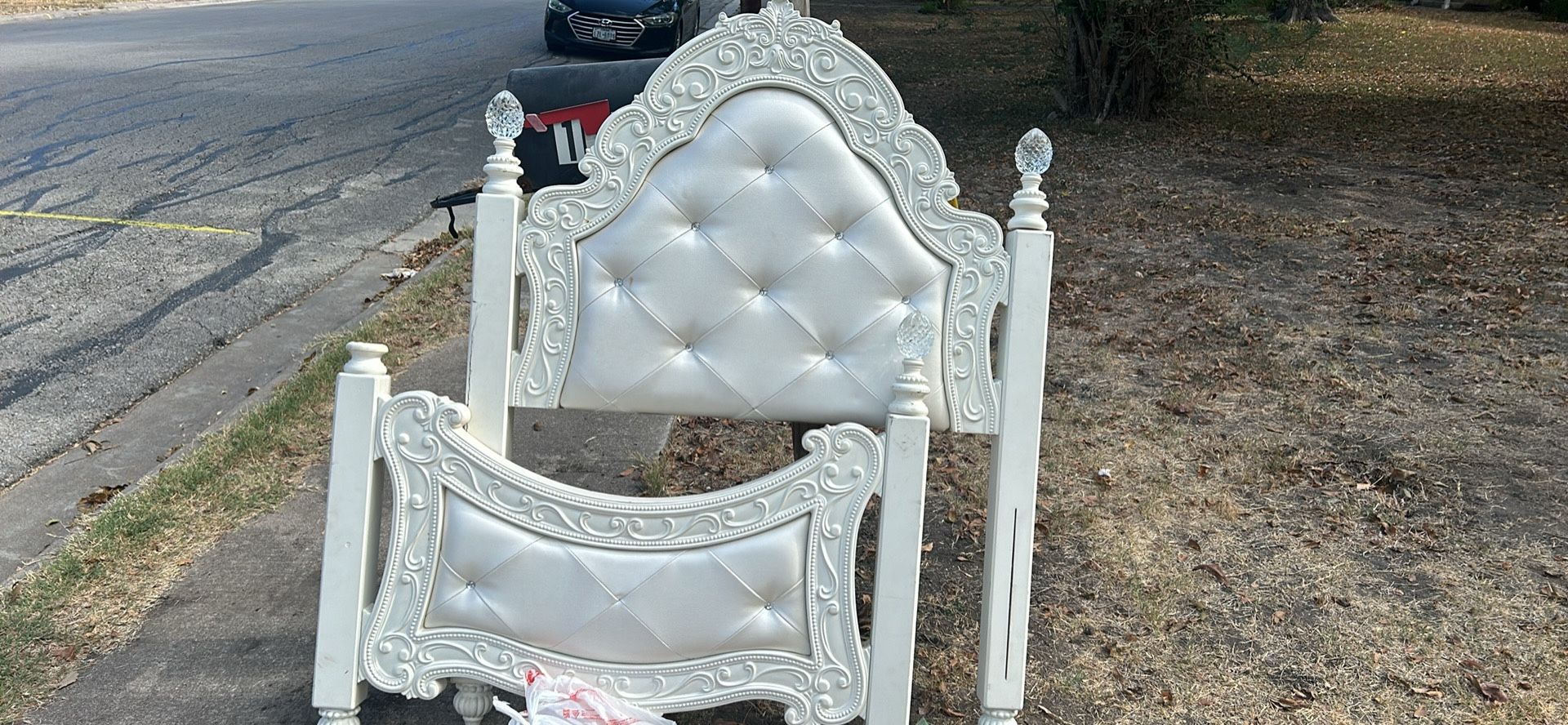 White Twin Bed Frame 