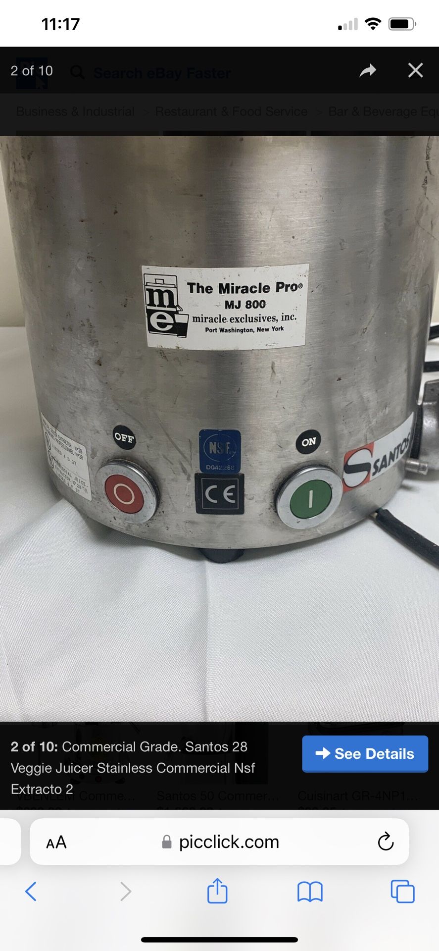 Miracle Pro MJ800 COMMERCIAL JUICER for Sale in Oak Lawn, IL OfferUp