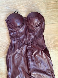 Fashion nova leather dress