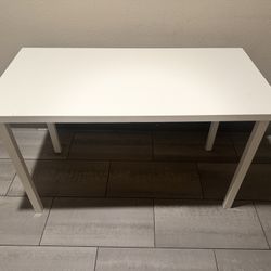 VIHALS Table, white/white, 49 1/4x29 1/8 "
