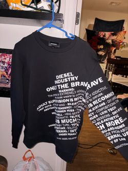 Diesel Warning-Print Sweatshirt