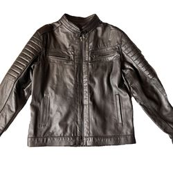 Giacca Imperiale Genuine Borrego Leather Jacket Size M (US) Size L (Mex)