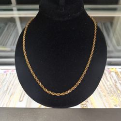 10k Solid Gold Rope Necklace 19.8 Grams Layway Available 10% Down If You Interested Please Make Sure You Ask For Maribel Thank You 