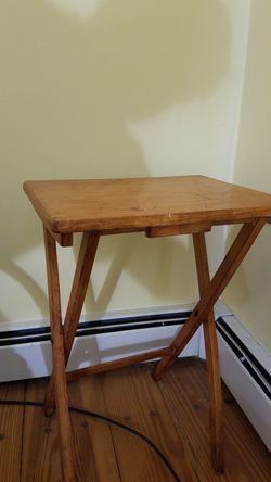Wooden side table or stool (foldable)