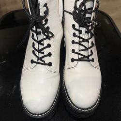 White Madden Girl Boots