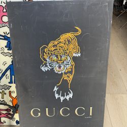 Neon Tiger Print Frame Art 