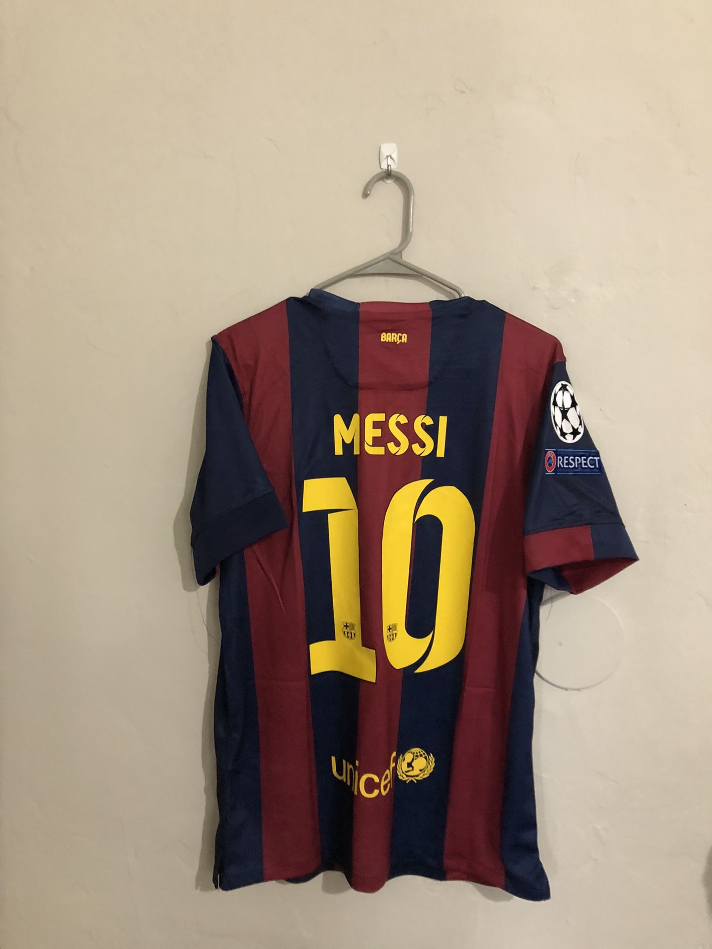 FC Barcelona 2014-15 Home Messi Jersey Medium