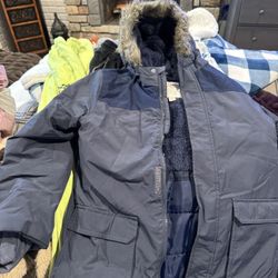 Boys Winter Jacket Size 8/10 And Sweatpants/Joggers Size L