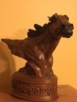 Beautiful horse head statue