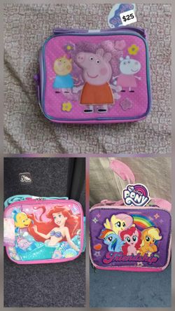 Peppa Pig,  little Mermaid, or my little pony lunch each $25